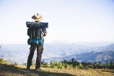 Man Beginning A Journey