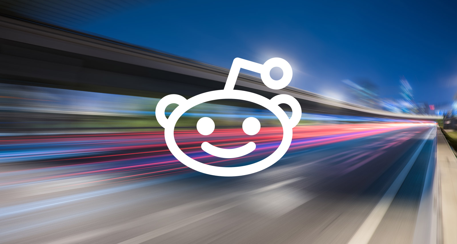 Reddit Logo in Traffic