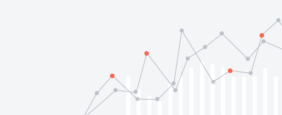 Trend line chart