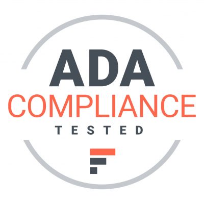 Branded logo for FourFront's ADA compliance audit badge.